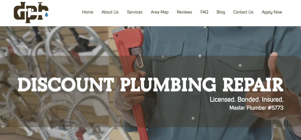 Discount Plumbing Repair, LLC screengrab