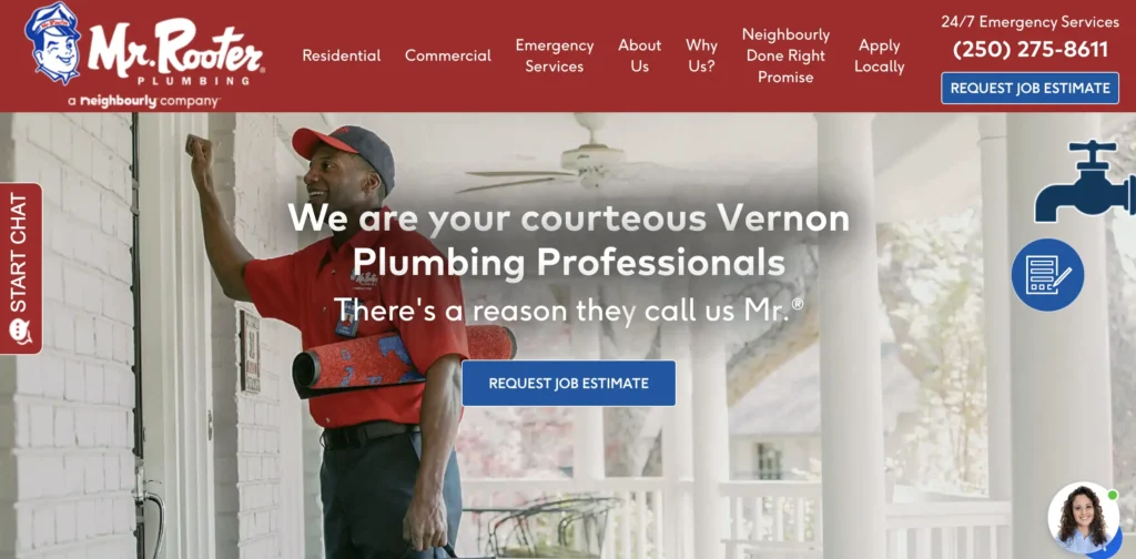 Services of Mr. Rooter Plumbing of Vernon