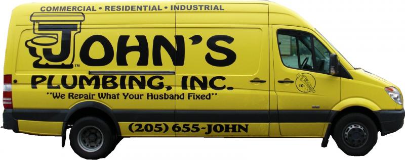 Service Vehicle of John's Plumbing Inc. 