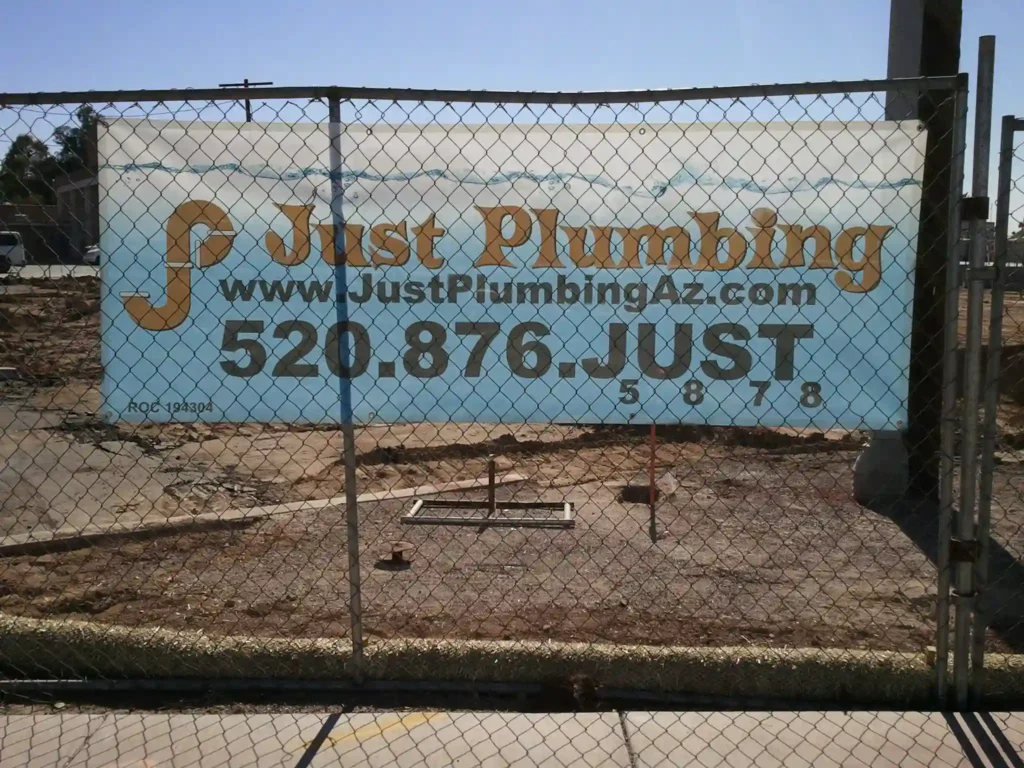 Just Plumbing Banner in AZ