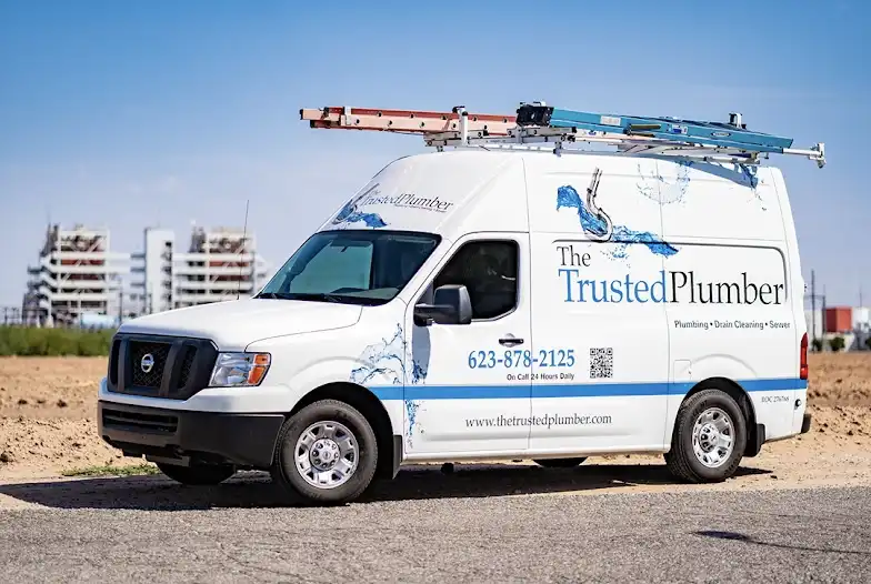 The Trusted Plumber Service Vehicle in Glendale
